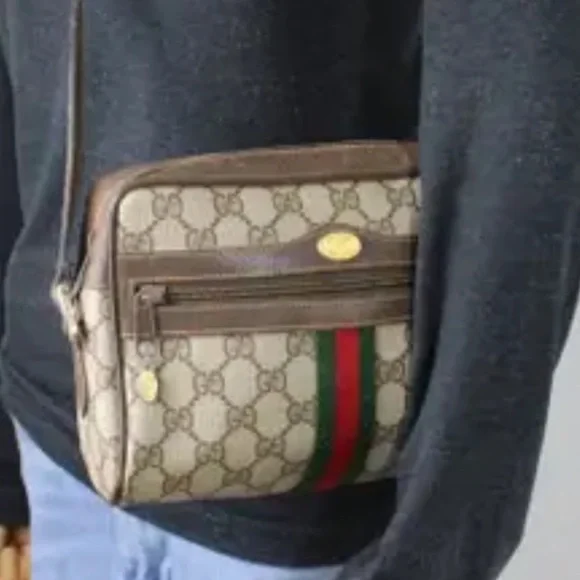 Gucci Ophidia vintage Zip Around Camera leather crossbody bag - Picture 2 of 14